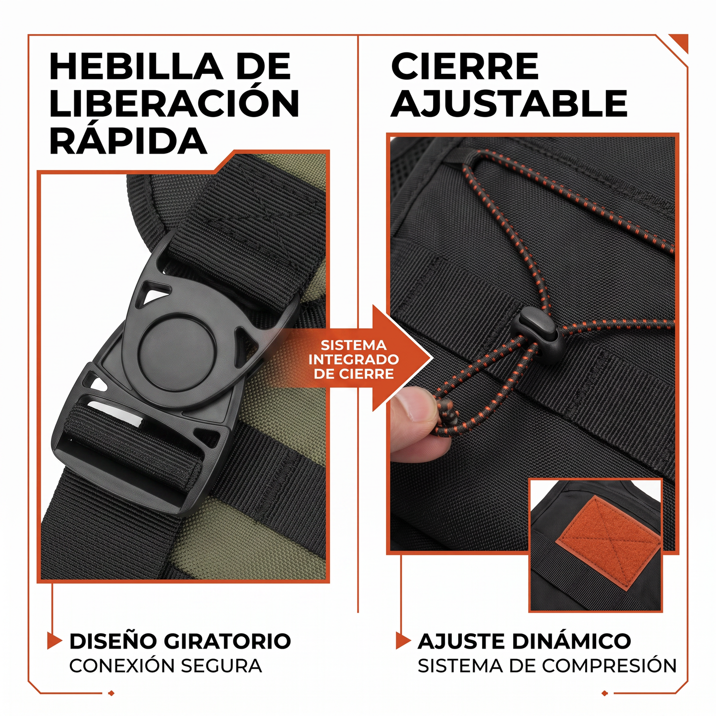 Pechera Táctica Multideporte de Hidratación 2L MonTrek