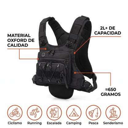 Pechera Táctica Multideporte de Hidratación 2L MonTrek