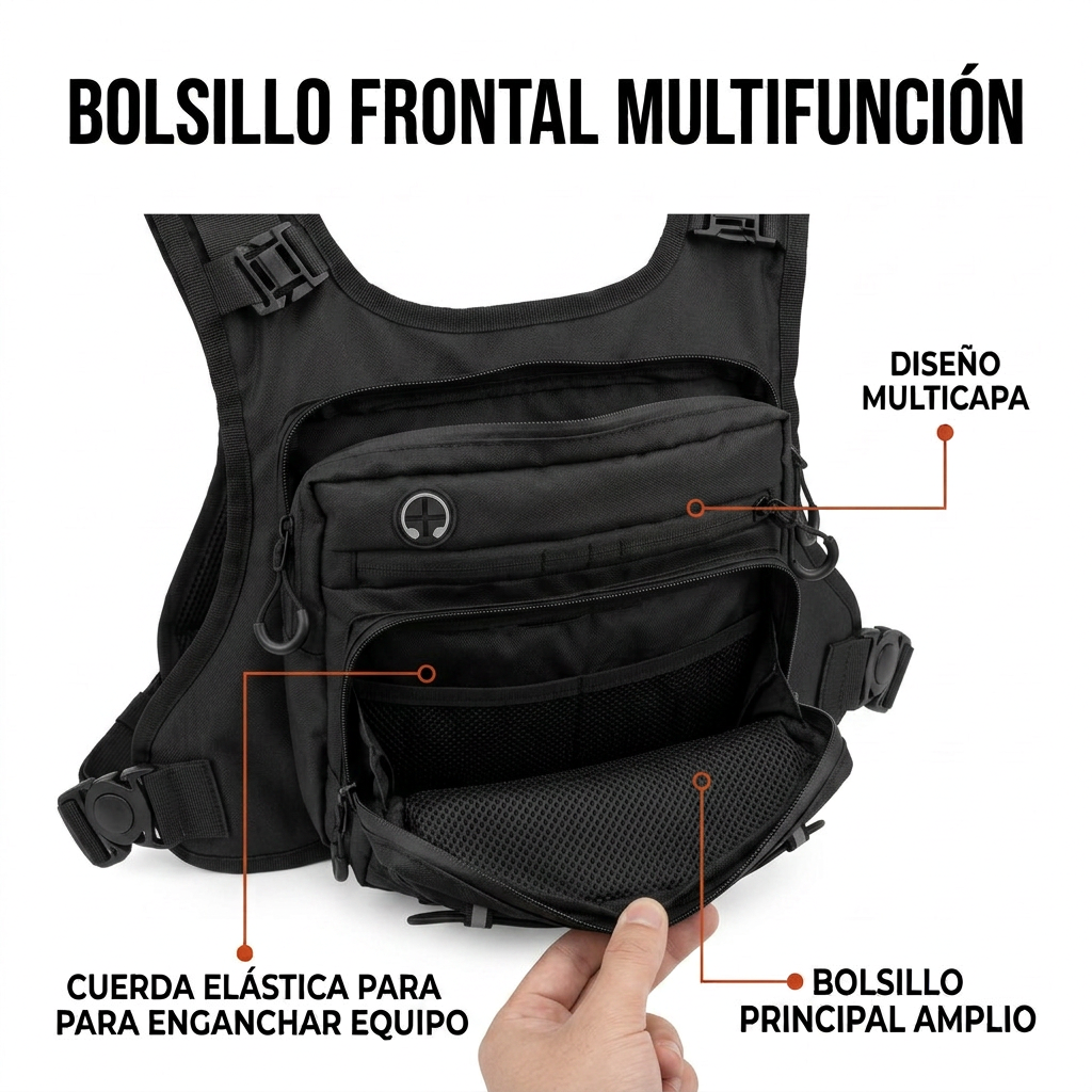 Pechera Táctica Multideporte de Hidratación 2L MonTrek